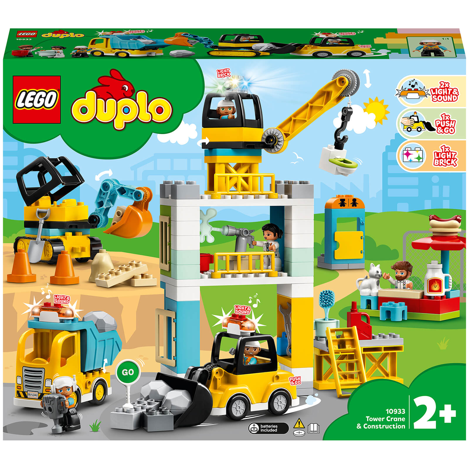 LEGO DUPLO Tower Crane & Construction Vehicle Toys