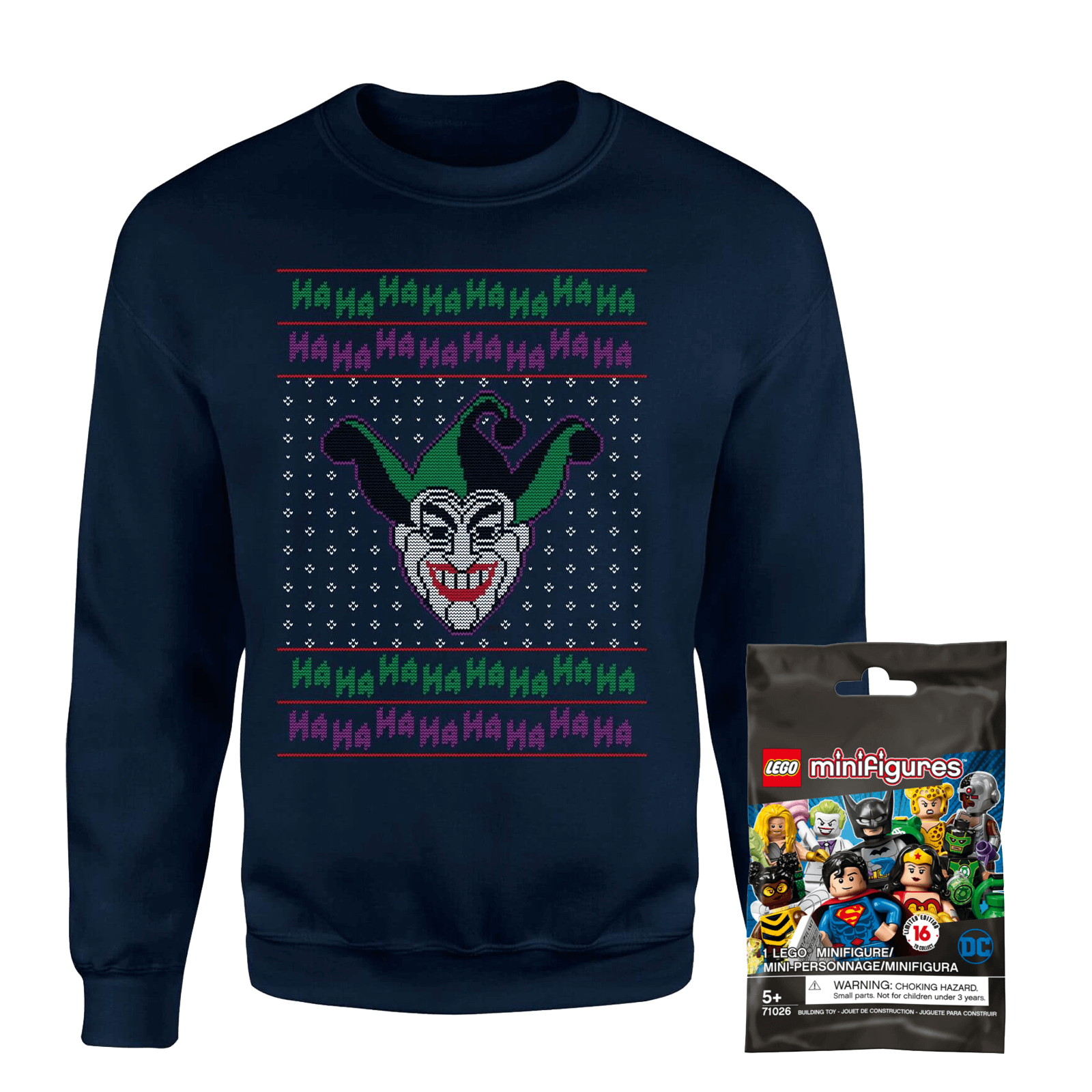 DC Sweatshirt & Lego Minifigure Bundle - Women's - S