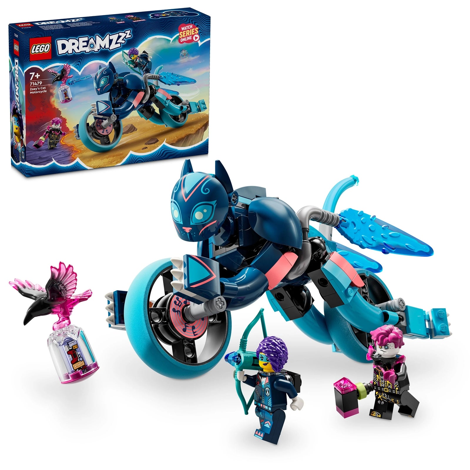 LEGO DREAMZzz Zoey’s Cat Motorcycle Bike Building Toy