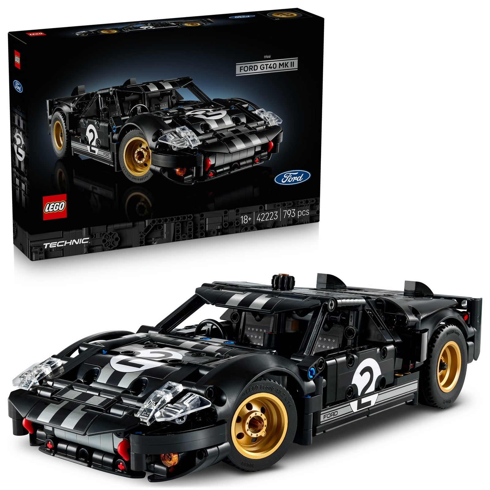 LEGO Technic 1966 Ford GT40 MKII Race Car Model Kit
