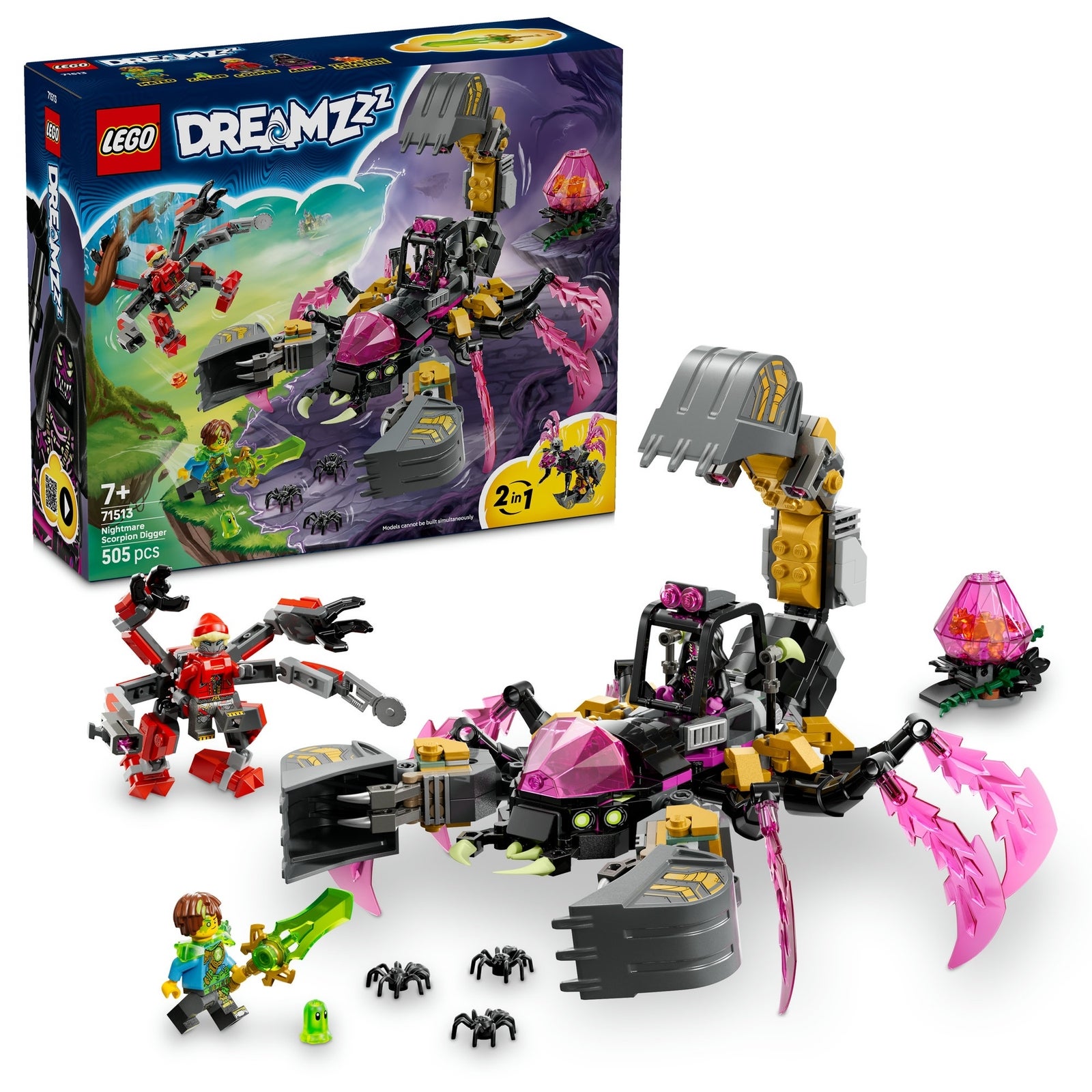 LEGO DREAMZzz 2in1 Nightmare Scorpion Digger Toy
