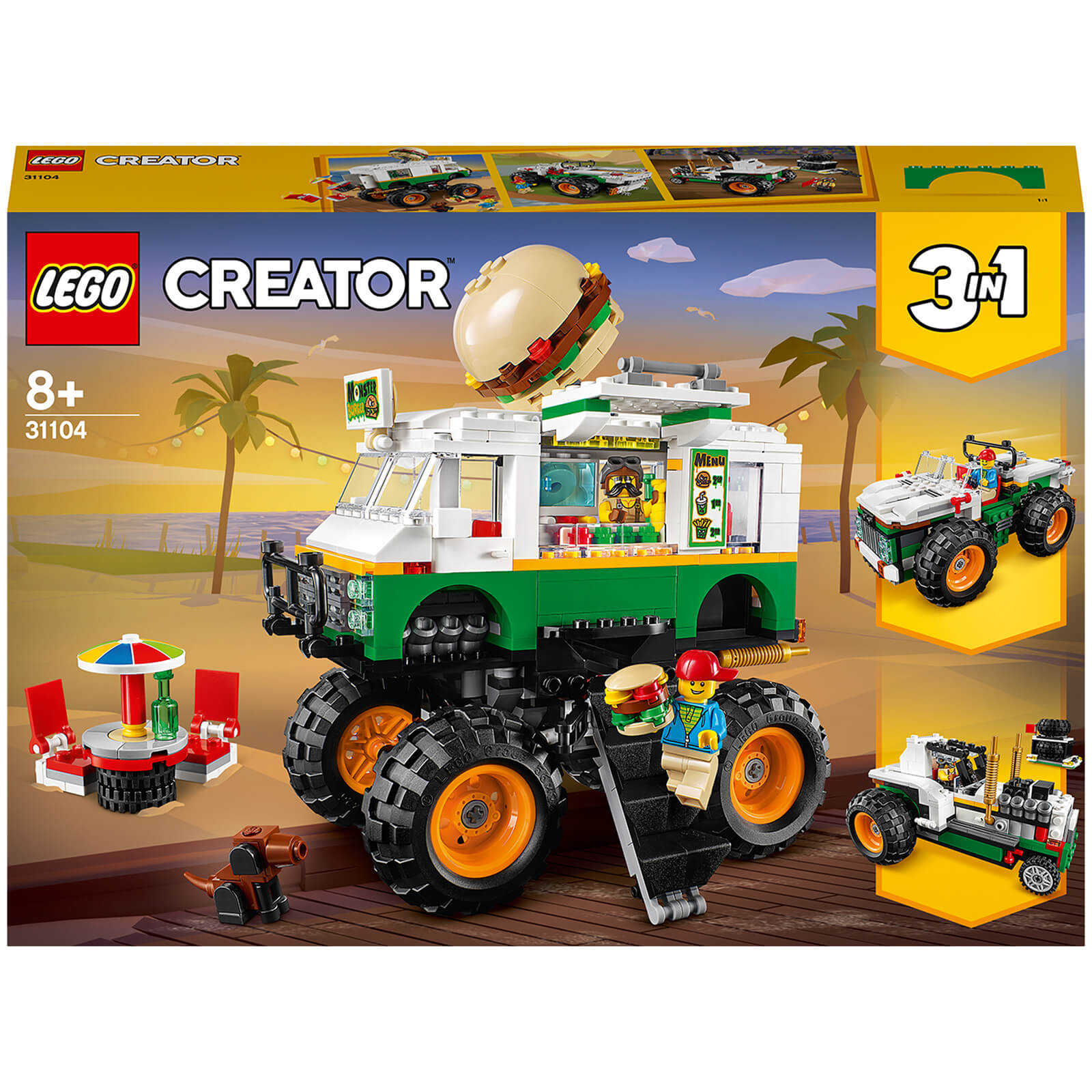 LEGO Creator: 3in1 Monster Burger Truck Building Set
